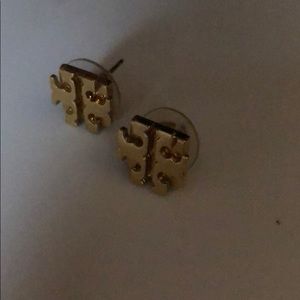 Real Tory Burch logo earrings
